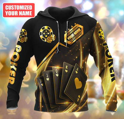 Personalized Name Poker Q12 All Over Printed Unisex Shirt