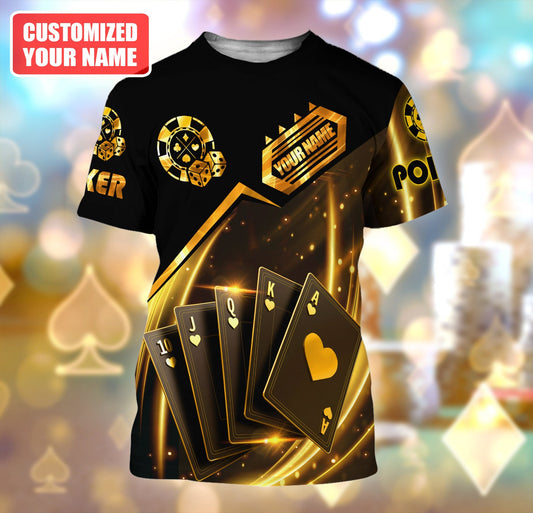 Personalized Name Poker Q12 All Over Printed Unisex Shirt