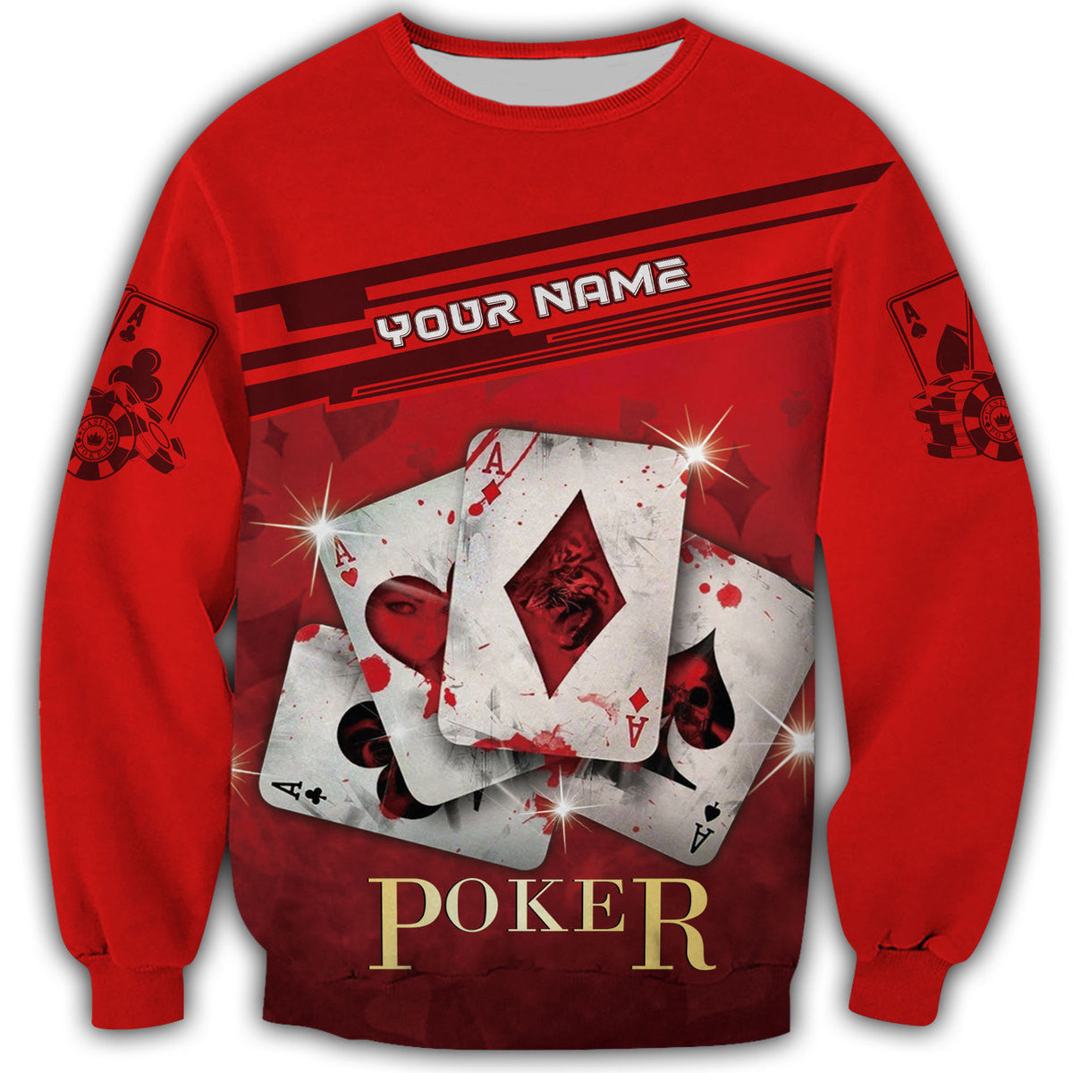 Personalized Name Poker Q13 All Over Printed Unisex Shirt