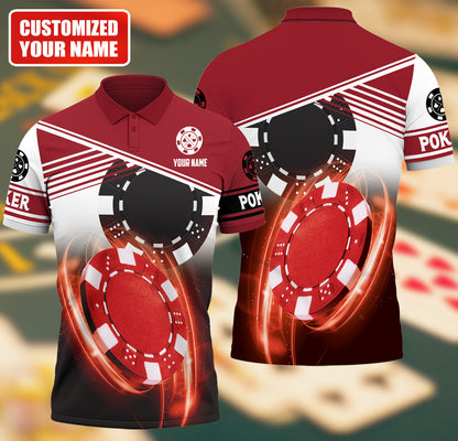 Personalized Name Poker Q14 All Over Printed Unisex Shirt