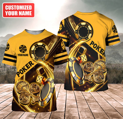 Personalized Name Poker Q15 All Over Printed Unisex Shirt