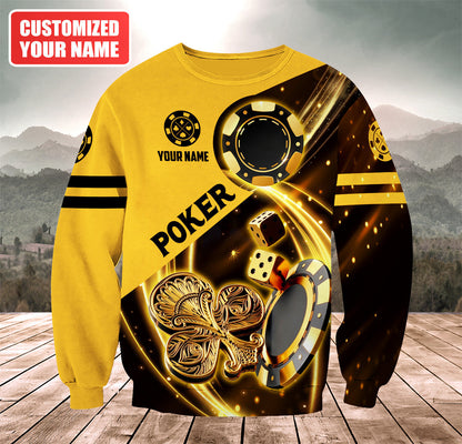 Personalized Name Poker Q15 All Over Printed Unisex Shirt