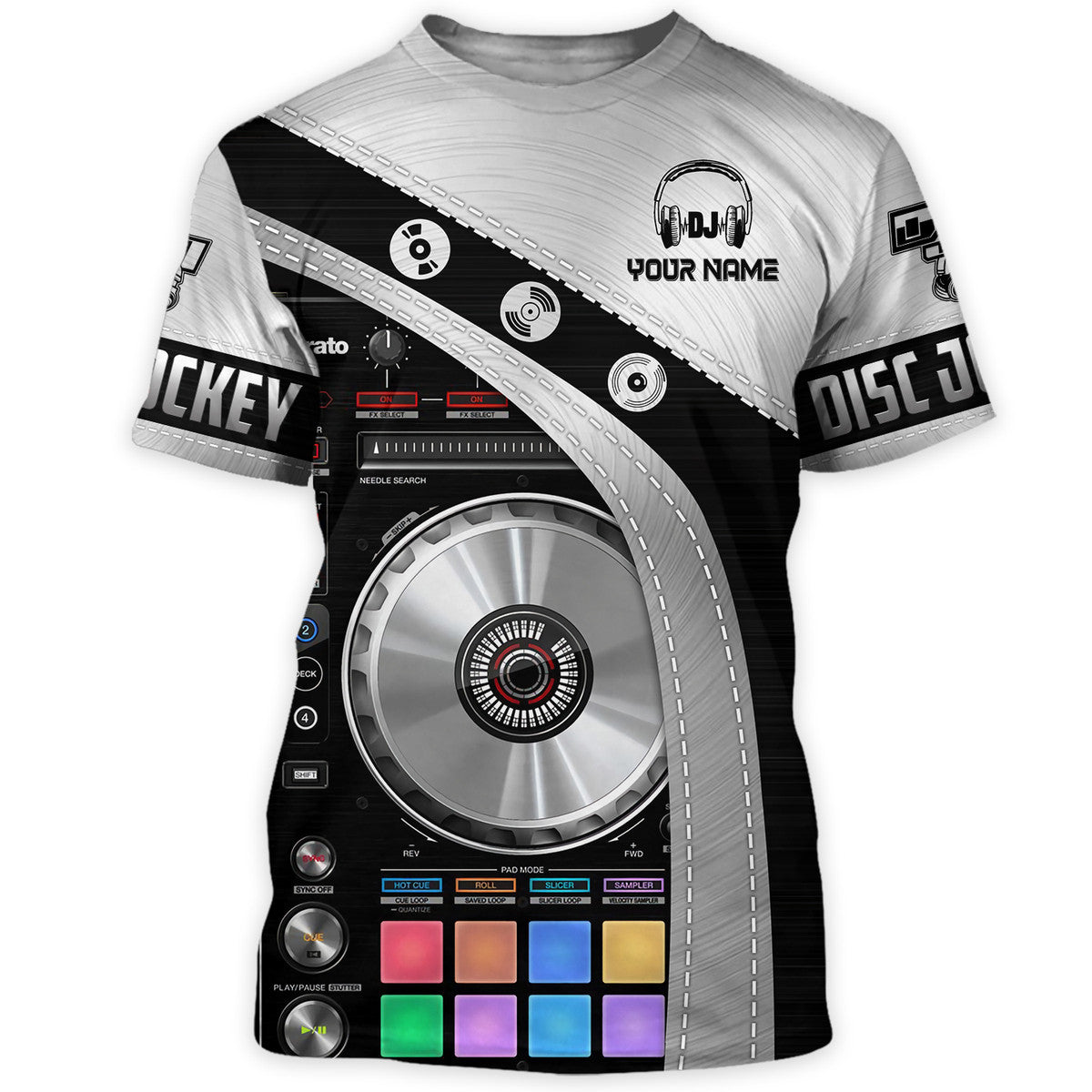 Personalized Name DJ Disc Jockey Q33 All Over Printed Unisex Shirt