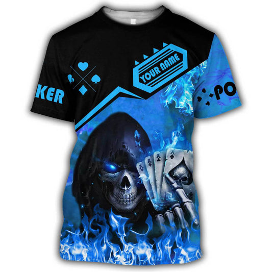 Personalized Name Poker Q18 All Over Printed Unisex Shirt