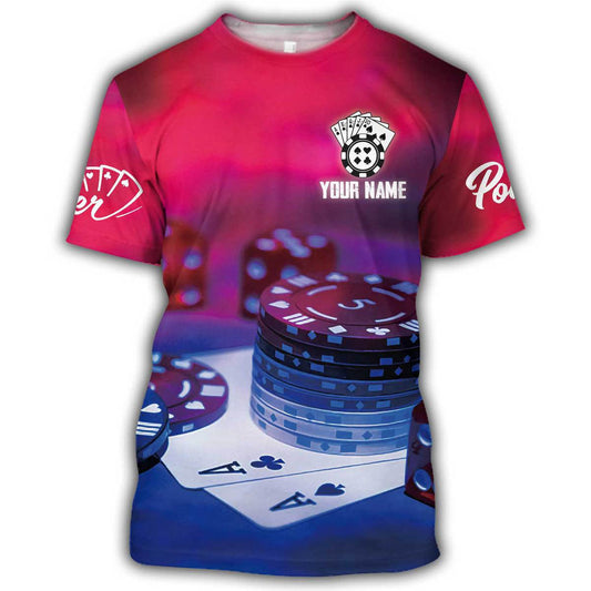 Personalized Name Poker Q19 All Over Printed Unisex Shirt