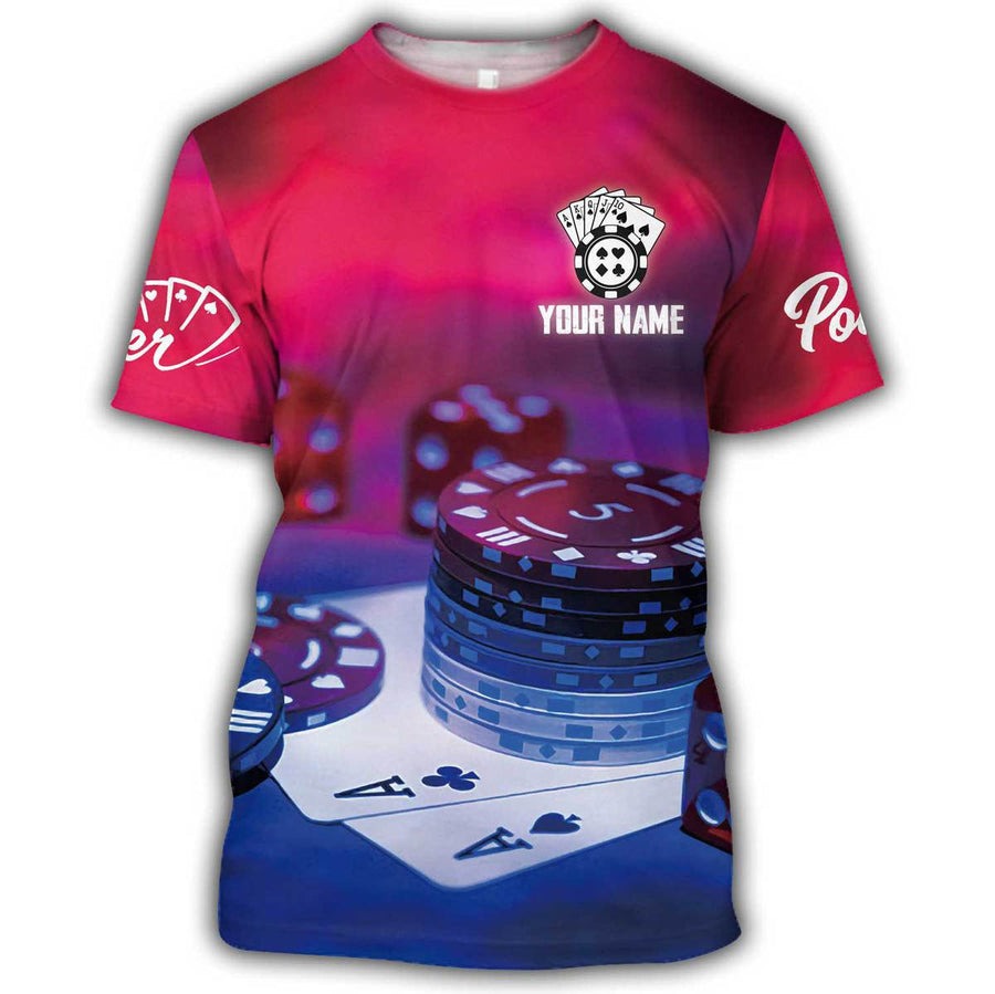 Personalized Name Poker Q19 All Over Printed Unisex Shirt