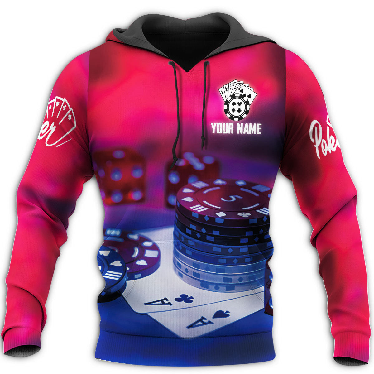 Personalized Name Poker Q19 All Over Printed Unisex Shirt