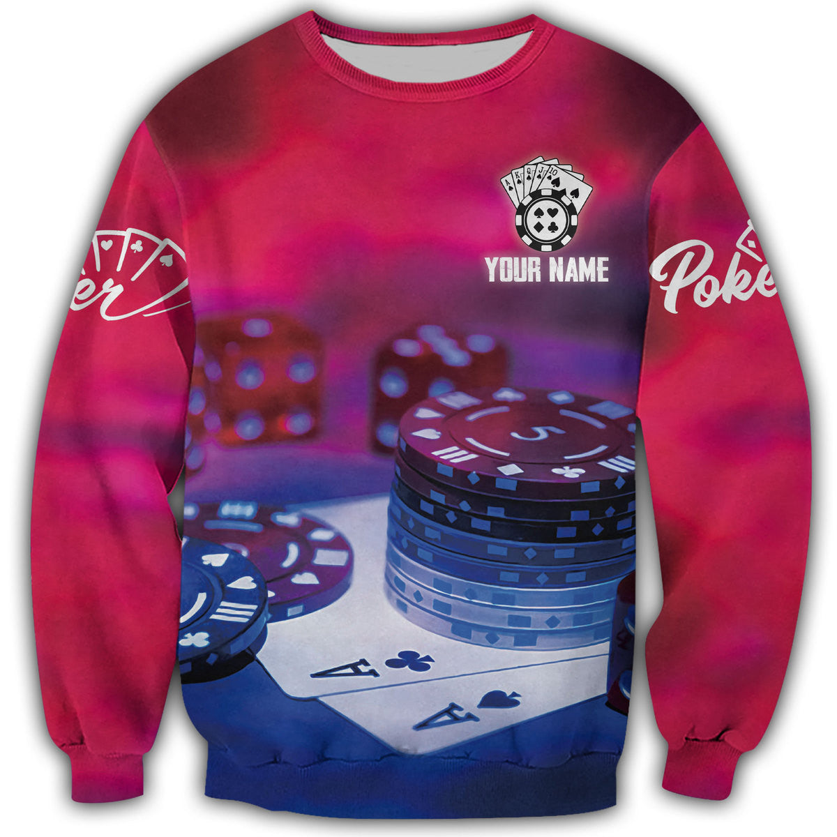 Personalized Name Poker Q19 All Over Printed Unisex Shirt