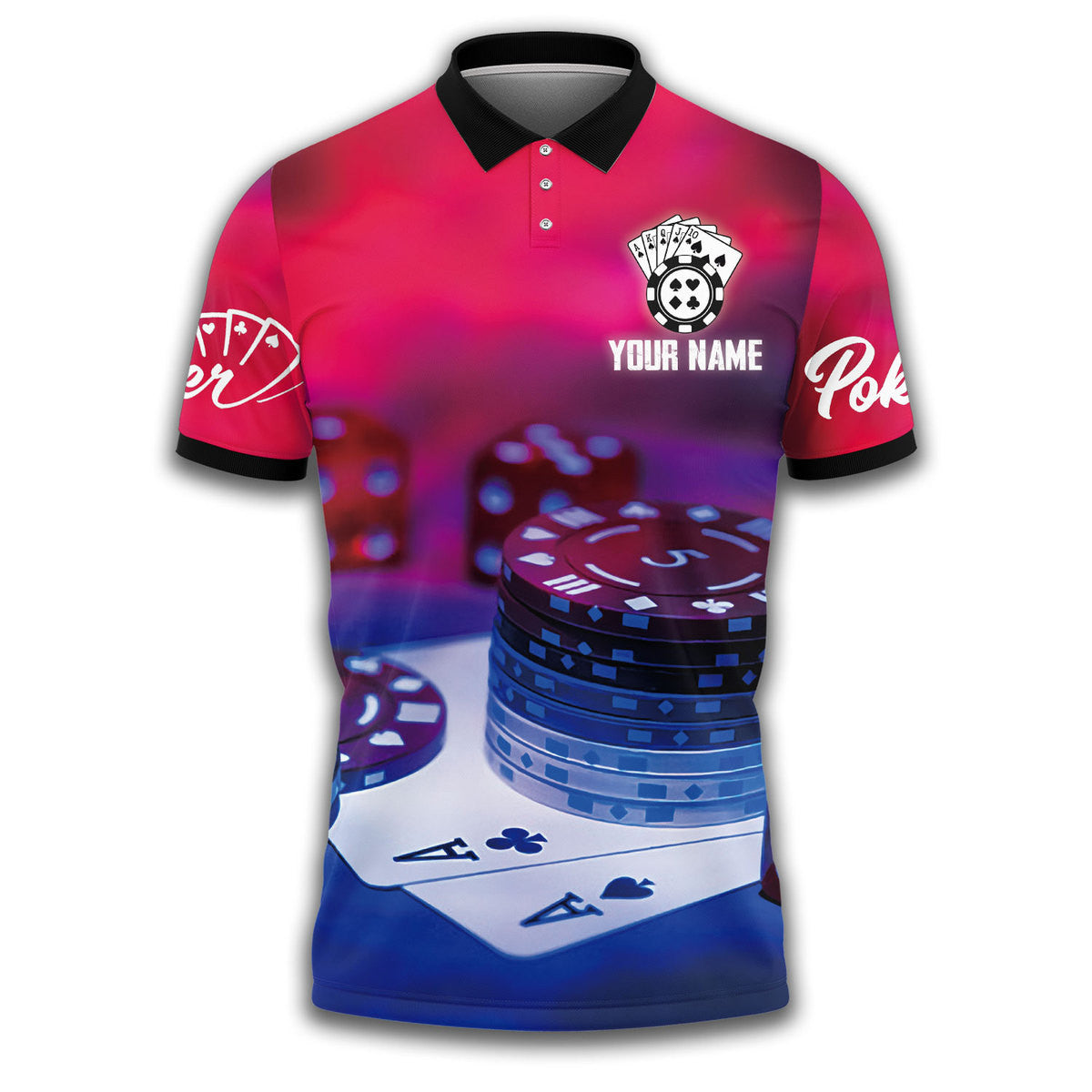 Personalized Name Poker Q19 All Over Printed Unisex Shirt