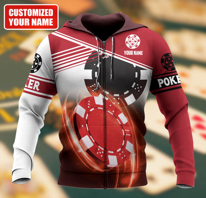 Personalized Name Poker Q14 All Over Printed Unisex Shirt