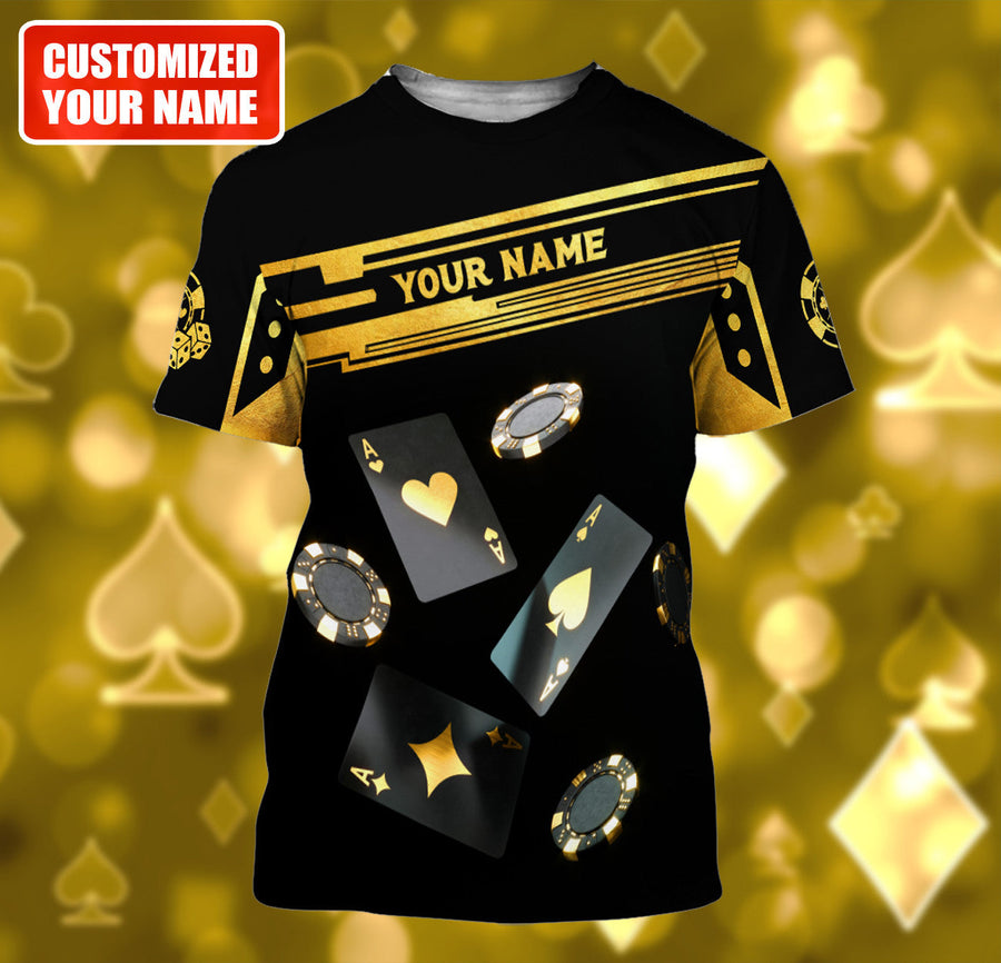 Personalized Name Poker Q21 All Over Printed Unisex Shirt