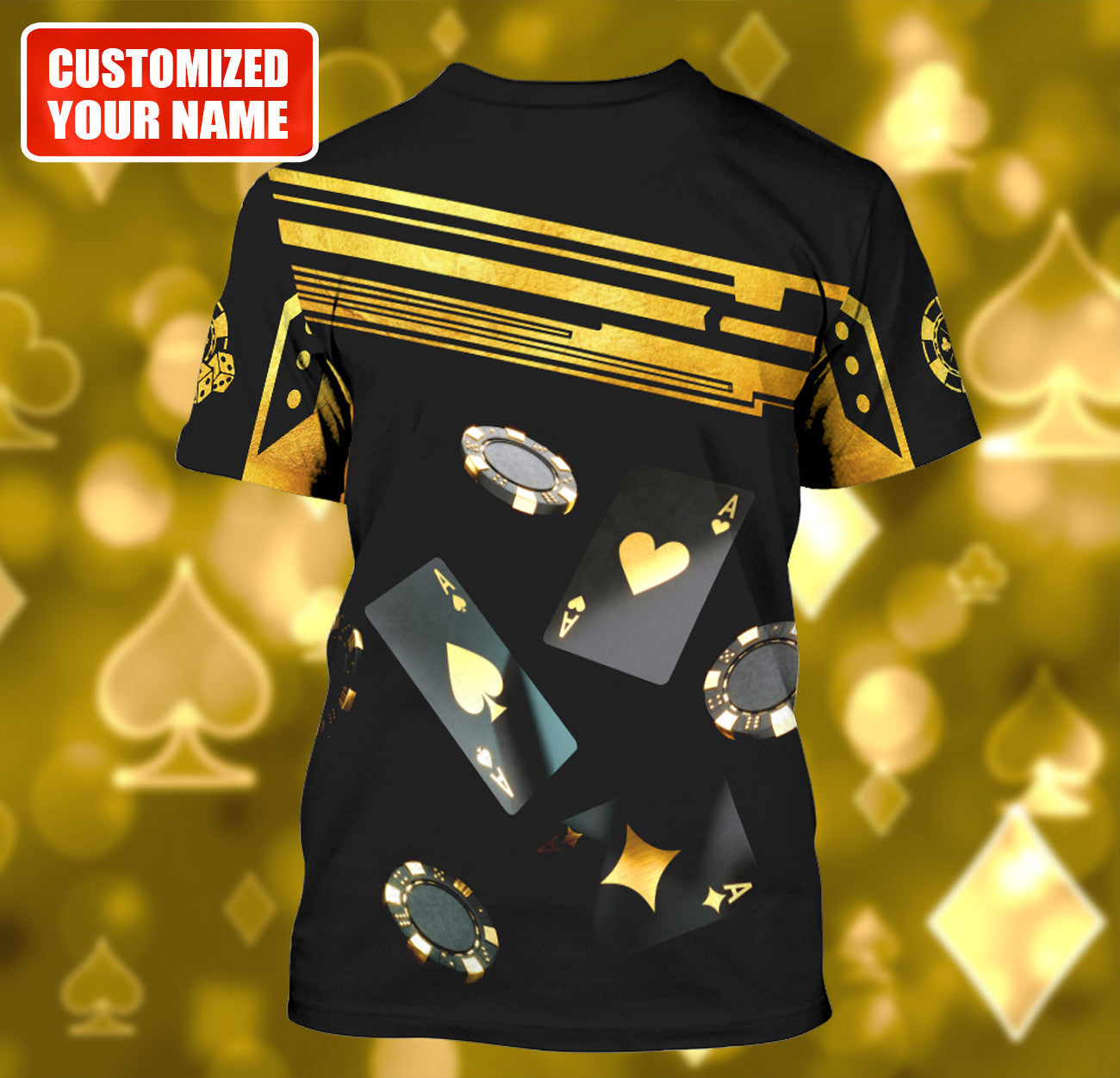Personalized Name Poker Q21 All Over Printed Unisex Shirt