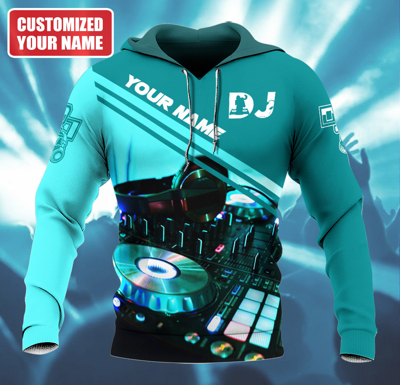 Personalized Name DJ Disc Jockey Q38 All Over Printed Unisex Shirt