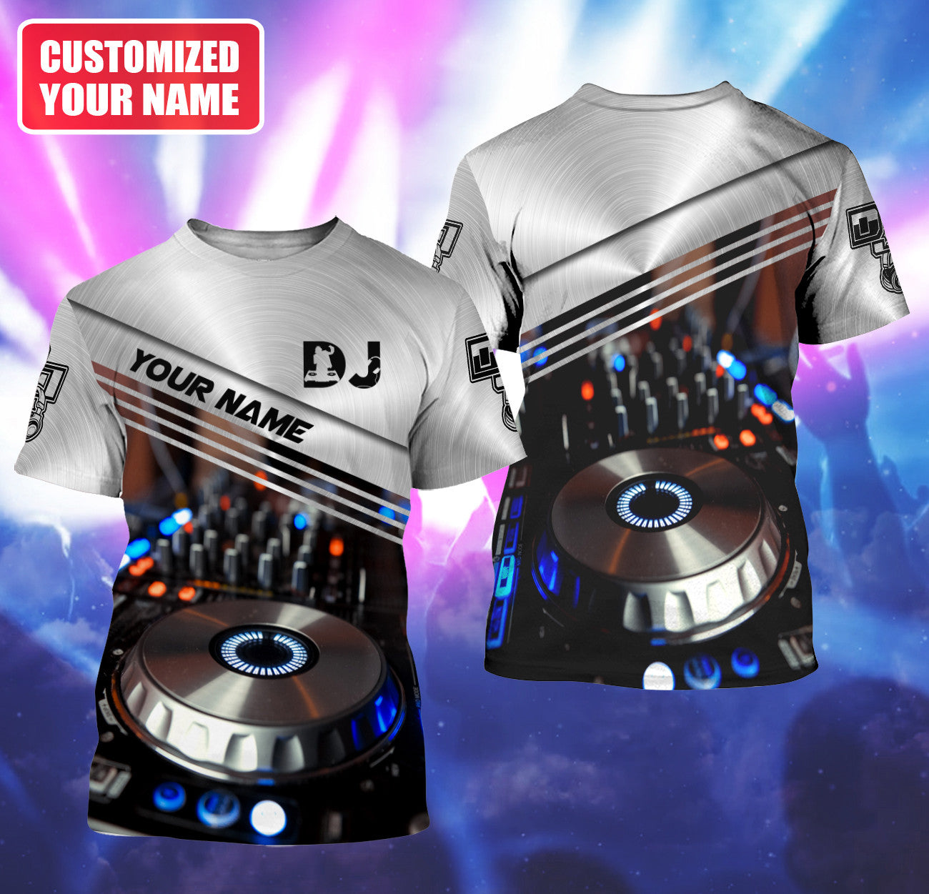 Personalized Name DJ Disc Jockey Q39 All Over Printed Unisex Shirt