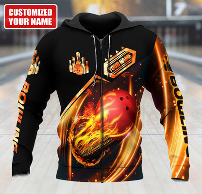 Personalized Name Bowling Q15 All Over Printed Unisex Shirt