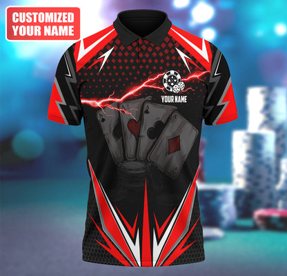 Personalized Name Poker Q23 All Over Printed Unisex Shirt