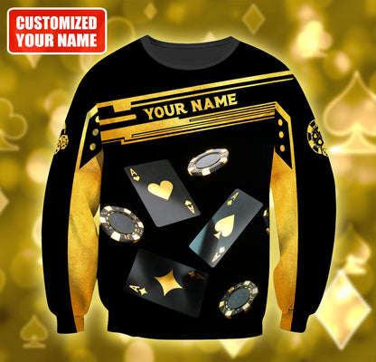 Personalized Name Poker Q21 All Over Printed Unisex Shirt