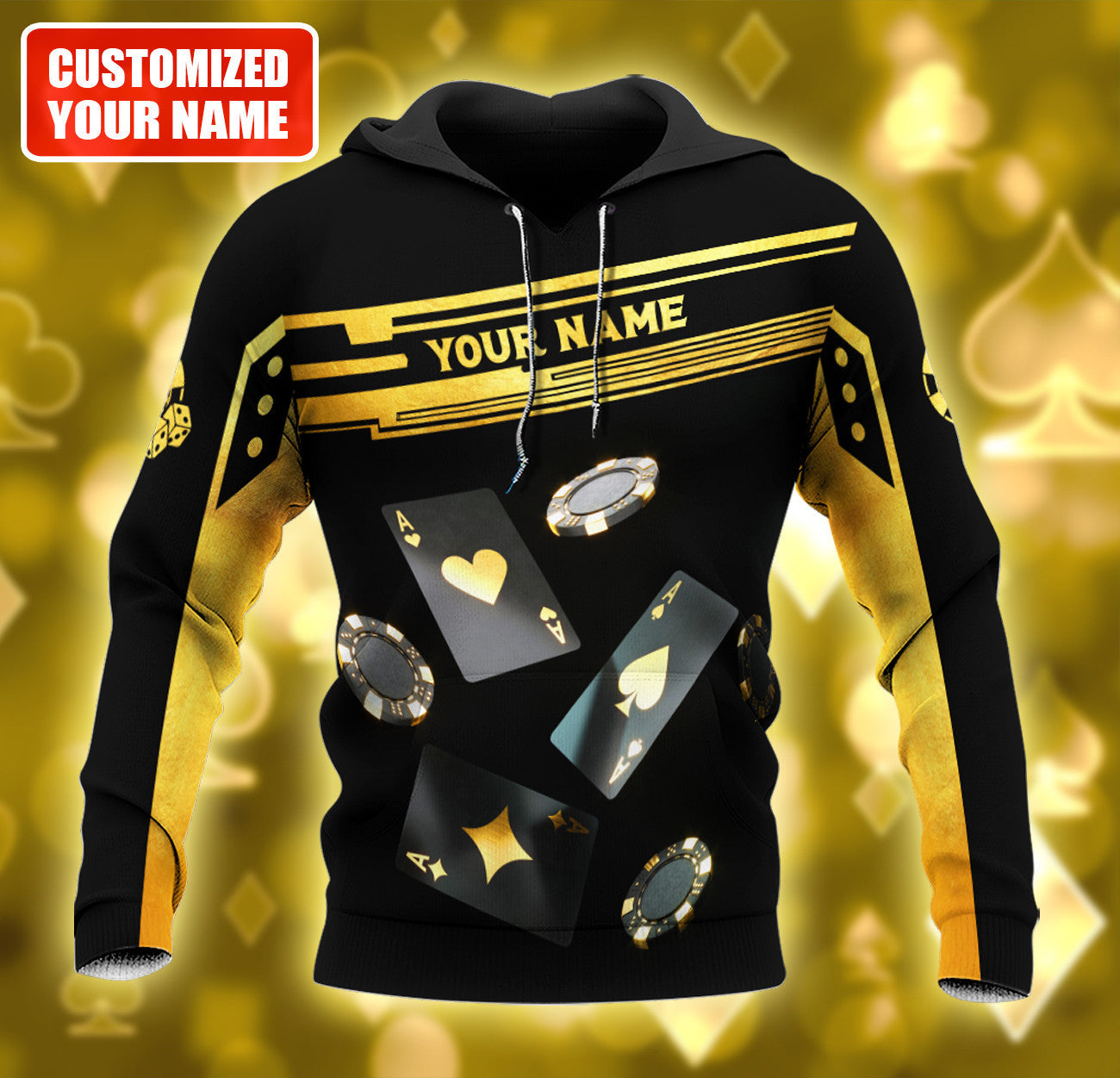 Personalized Name Poker Q21 All Over Printed Unisex Shirt
