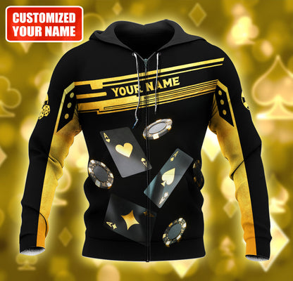 Personalized Name Poker Q21 All Over Printed Unisex Shirt
