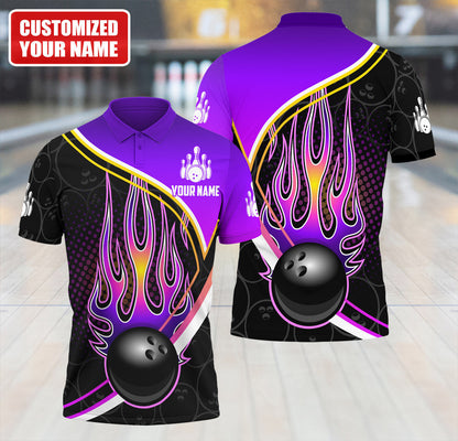 Personalized Name Bowling Q38 All Over Printed Unisex Shirt