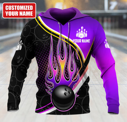 Personalized Name Bowling Q38 All Over Printed Unisex Shirt