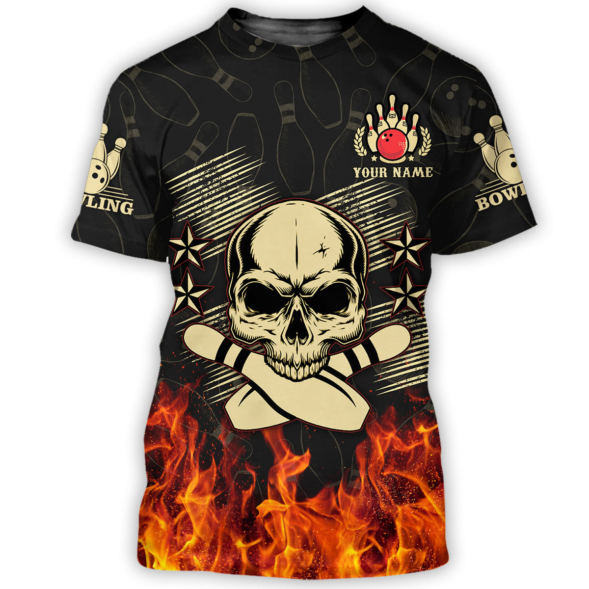 Personalized Name Bowling Q61 All Over Printed Unisex Shirt