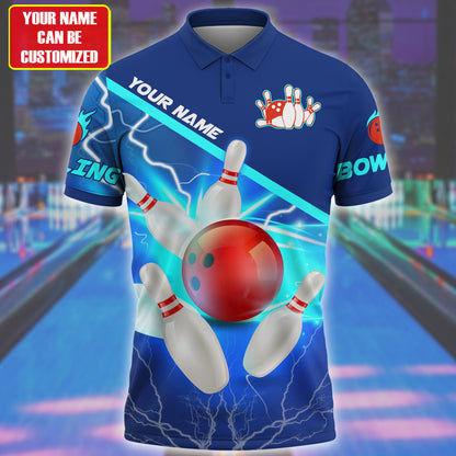 Personalized Name Bowling Q70 All Over Printed Unisex Shirt
