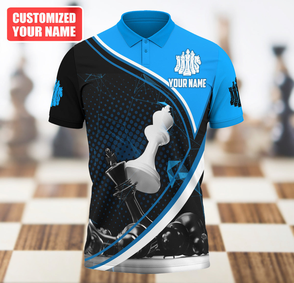 Personalized Name Chess Q10 All Over Printed Unisex Shirt