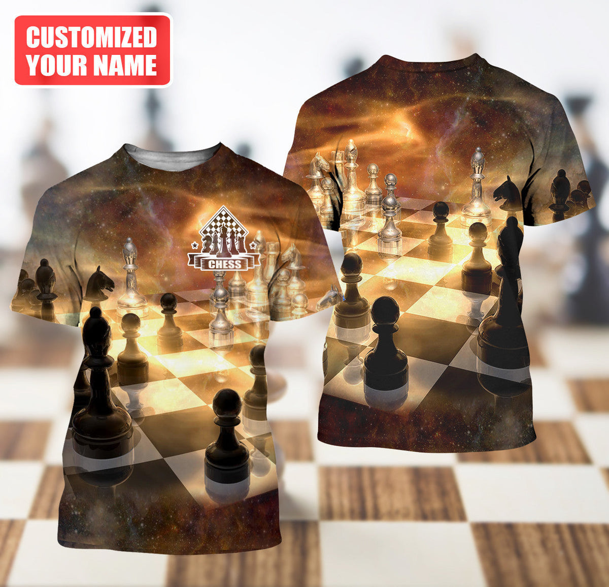 Personalized Name Chess Q11 All Over Printed Unisex Shirt