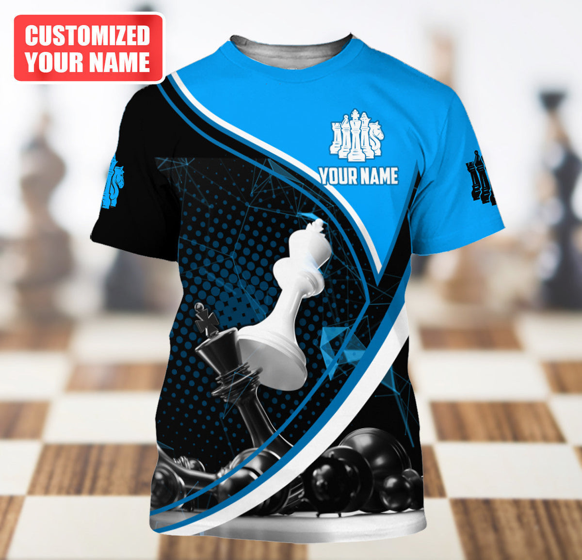 Personalized Name Chess Q10 All Over Printed Unisex Shirt