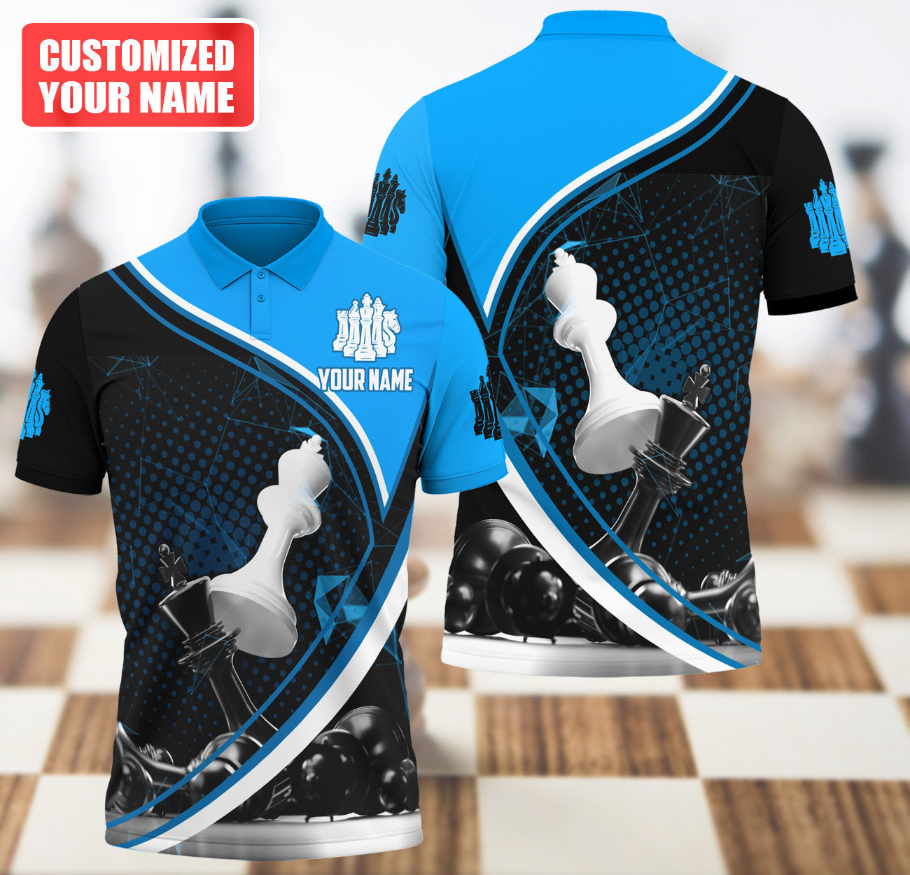 Personalized Name Chess Q10 All Over Printed Unisex Shirt