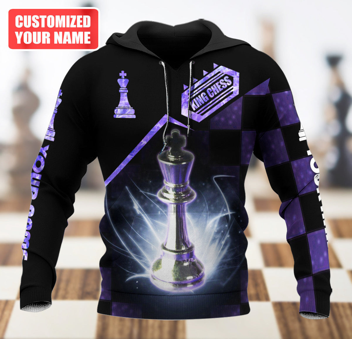 Personalized Name King Chess Q7 All Over Printed Unisex Shirt