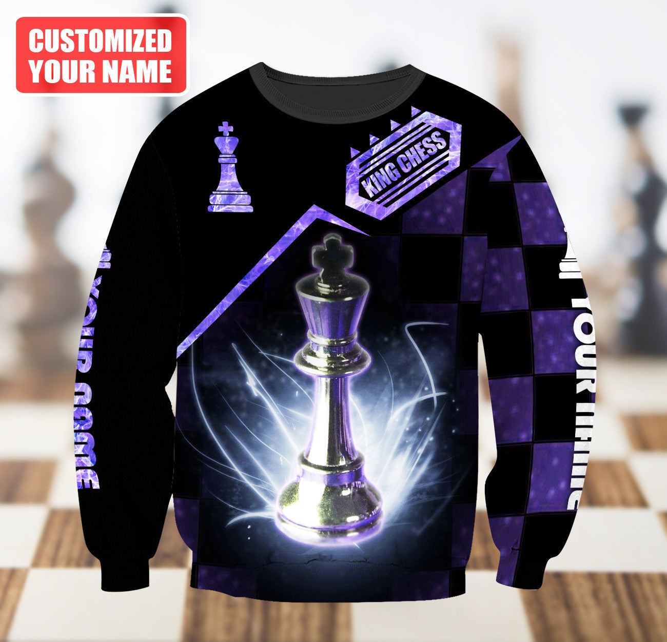 Personalized Name King Chess Q7 All Over Printed Unisex Shirt