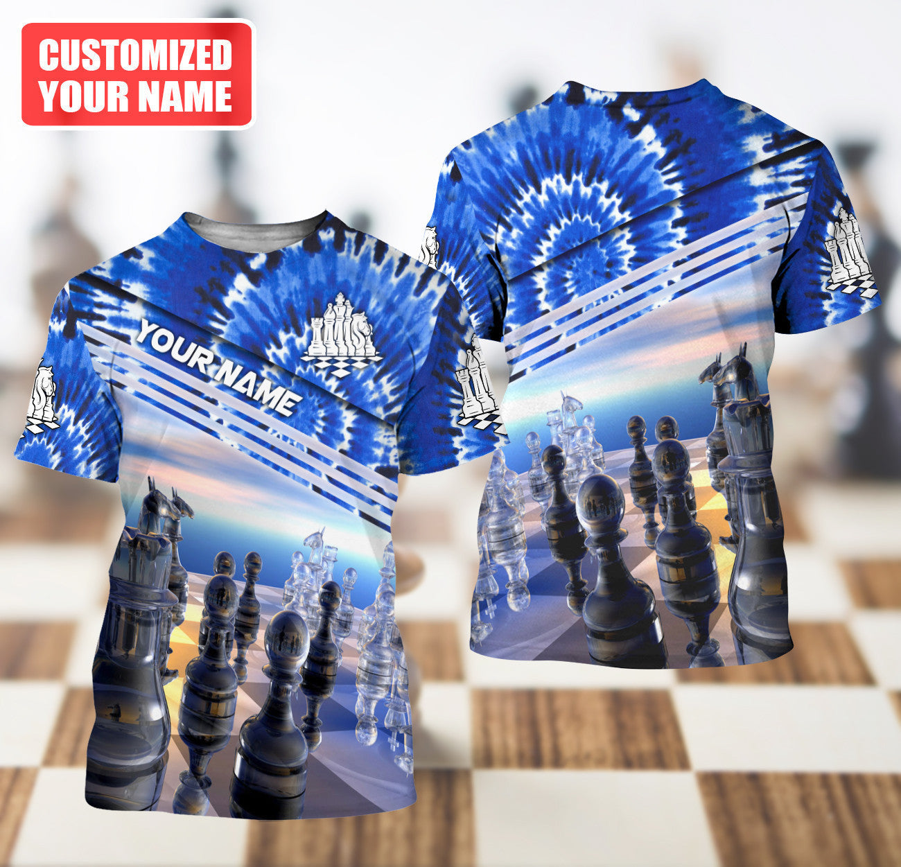 Personalized Name Chess Q8 All Over Printed Unisex Shirt