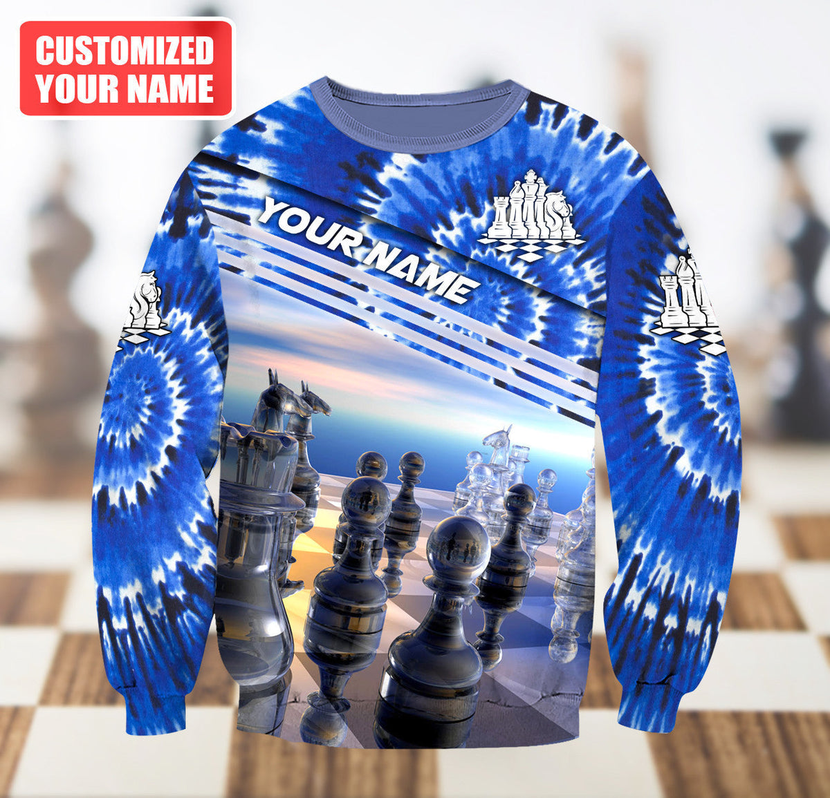 Personalized Name Chess Q8 All Over Printed Unisex Shirt