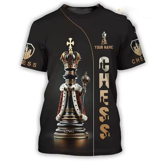 Personalized Chess 3D Full Printing Set , Chess Shirt , Set , Zipper Polo, Hoodie , Short , Polo , hawaii V14
