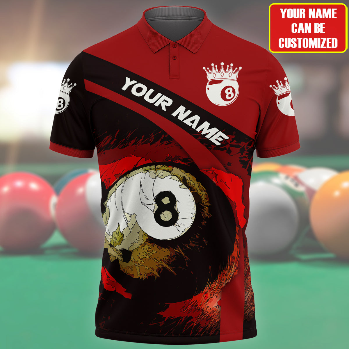 Personalized Name Billiard AK32 All Over Printed Unisex Shirt