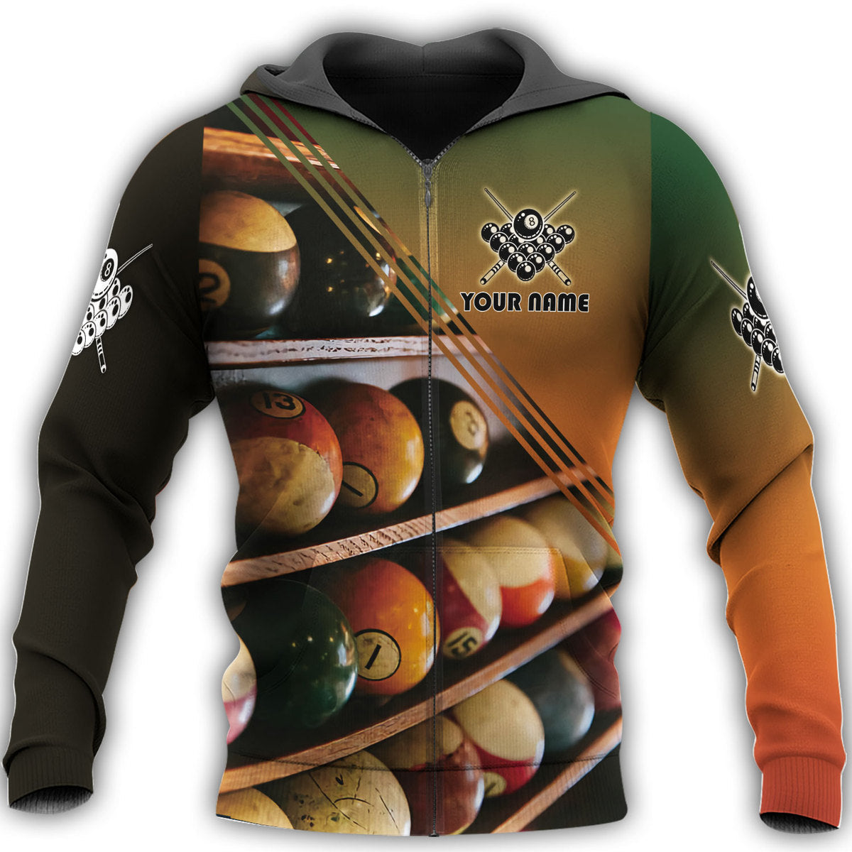 Personalized Name Billiard AK3 All Over Printed Unisex Shirt