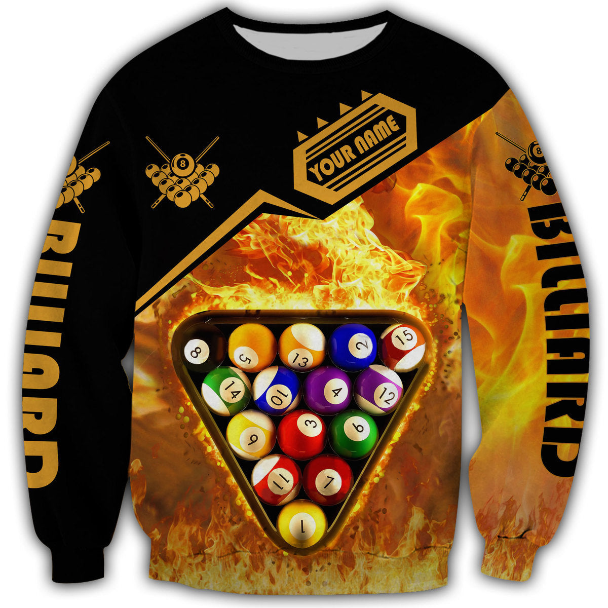 Personalized Name Billiard AK5 All Over Printed Unisex Shirt