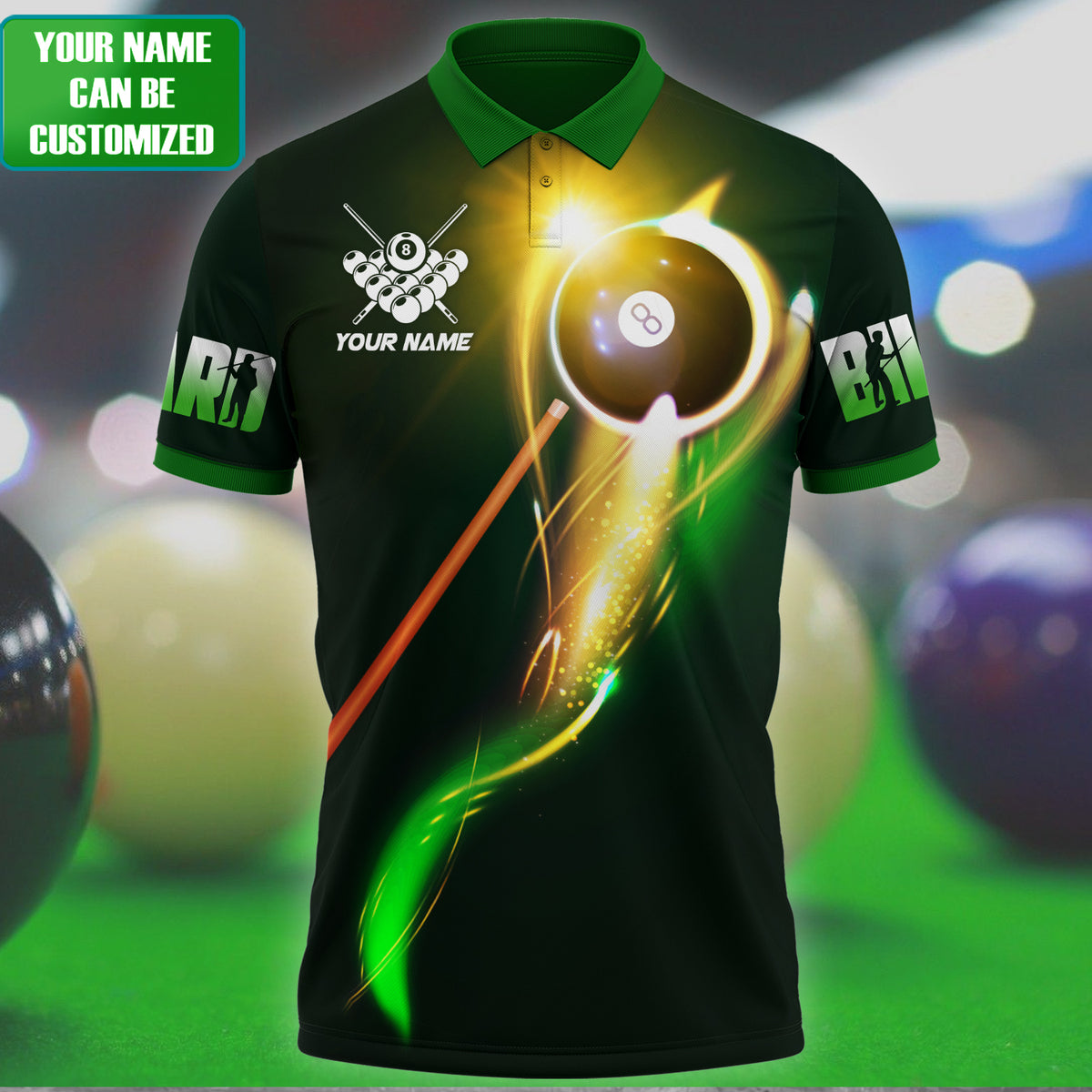 Personalized Name Billiard AK8 All Over Printed Unisex Shirt