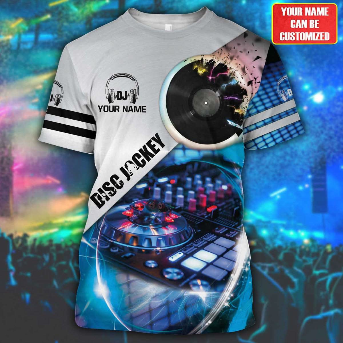 Personalized Name DJ Disc Jockey 67 All Over Printed Unisex Shirt