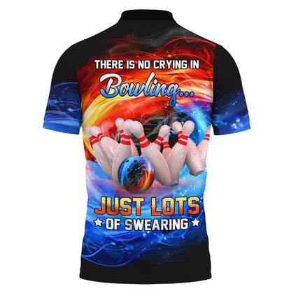 Personalized Name Bowling Swearing All Over Printed Unisex Shirt Q200907
