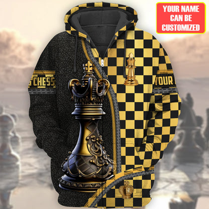 Personalized Name King Chess Q9 All Over Printed Unisex Shirt Q201001