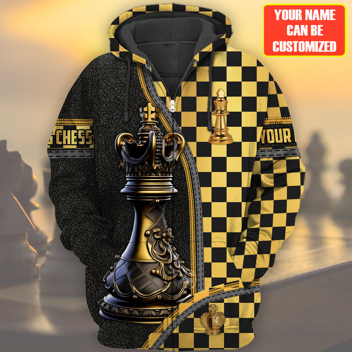 Personalized Name King Chess Q9 All Over Printed Unisex Shirt Q201001