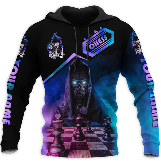 Personalized Name Chess Reaper All Over Printed Unisex Shirt Q240203