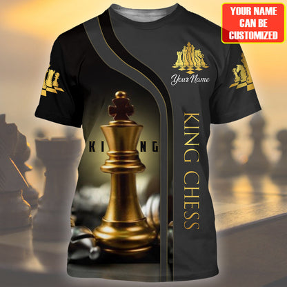 Personalized Name King Chess Q8 All Over Printed Unisex Shirt Q220508